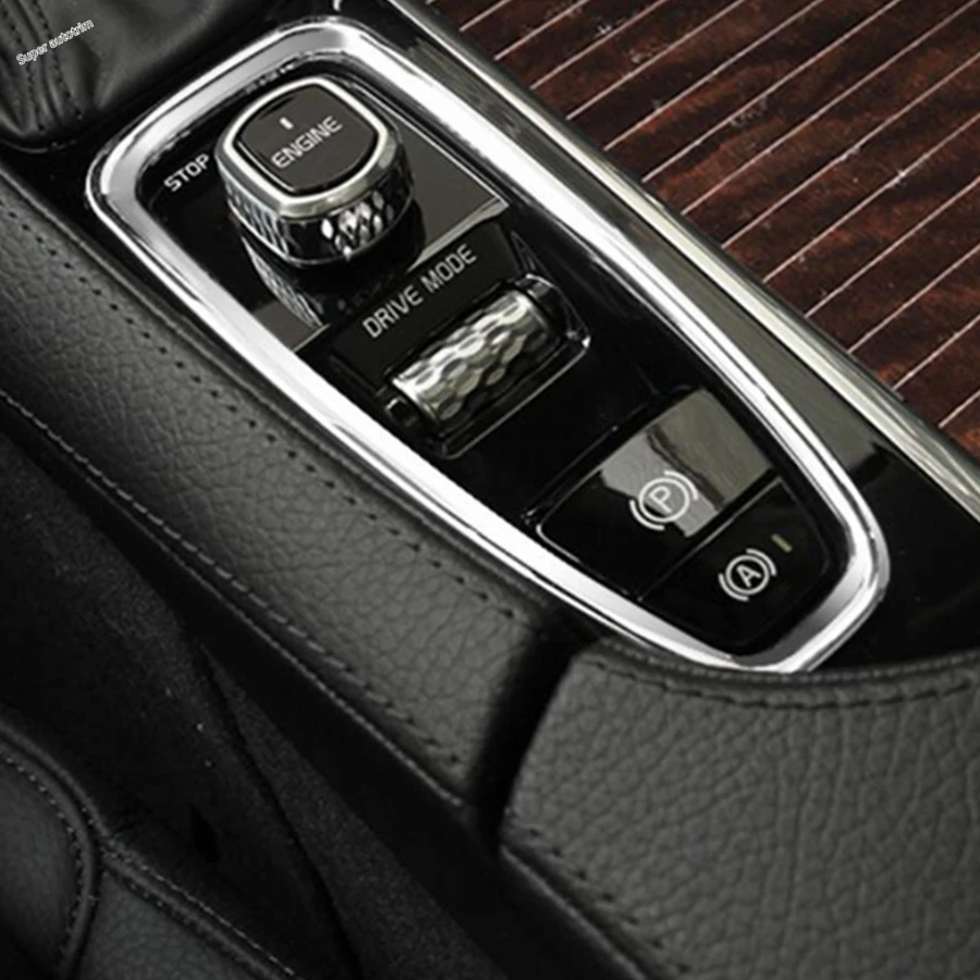 

Lapetus Multimedia Button / Ignition Key Hole Frame Cover Trim Fit For Volvo XC60 2018 - 2021 ABS Carbon Fiber / Matte Look