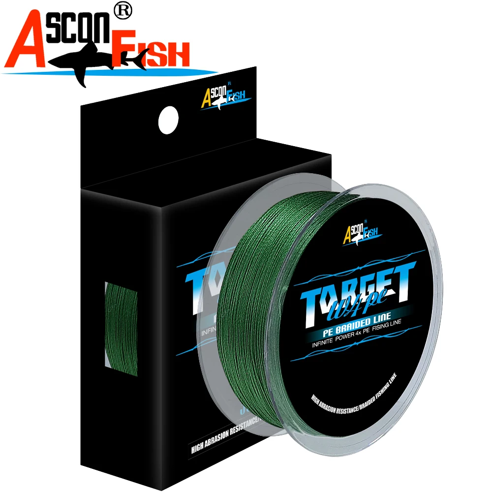 Леска рыболовная плетеная 300 м 4 нити для ловли карпа Полиэтиленовая нить 20LB 60LB 100LB