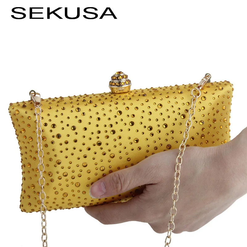 

SEKUSA женские металлические маленькие женские сумки для вечерние
