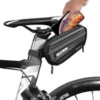 wild man hard shell bike saddle bag tail back tool kit convenient mountain bicycle phone bag mtb waterproof cycling accessories