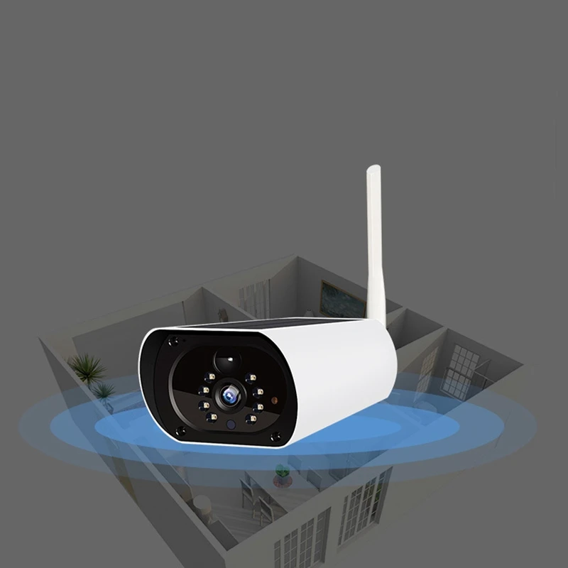 Солнечная Wifi Водонепроницаемая умная беспроводная камера наблюдения 2 миллиона
