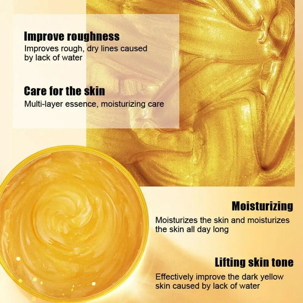 

24K Gold Face Lifting Firming Anti Sleep Mask Face Care Acne Treatment Whitening Cream Skin Care