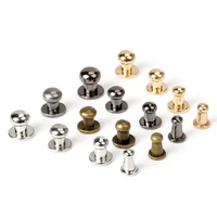 30 sets metal alloy knob screw rivets studs diy crafts leather belt watchband round monk head rivets spikes decor nail buckles