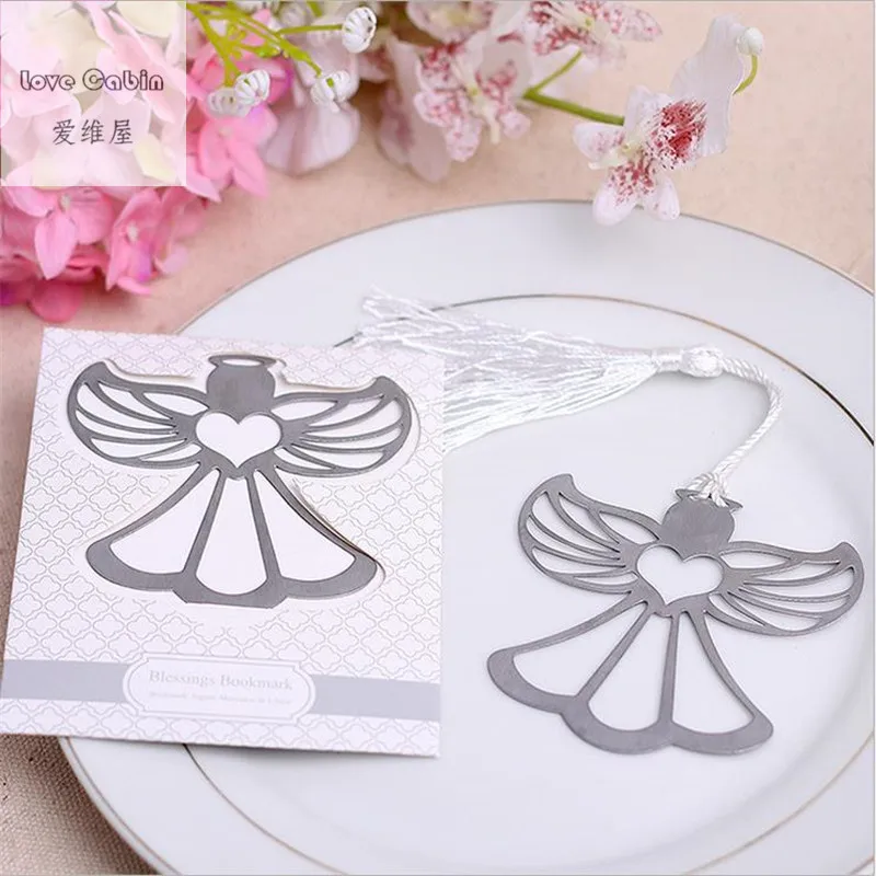 

20pcs Party supplies Angel Bookmark For Baptism Baby Shower Souvenirs Wedding Favors and Gifts For Guest