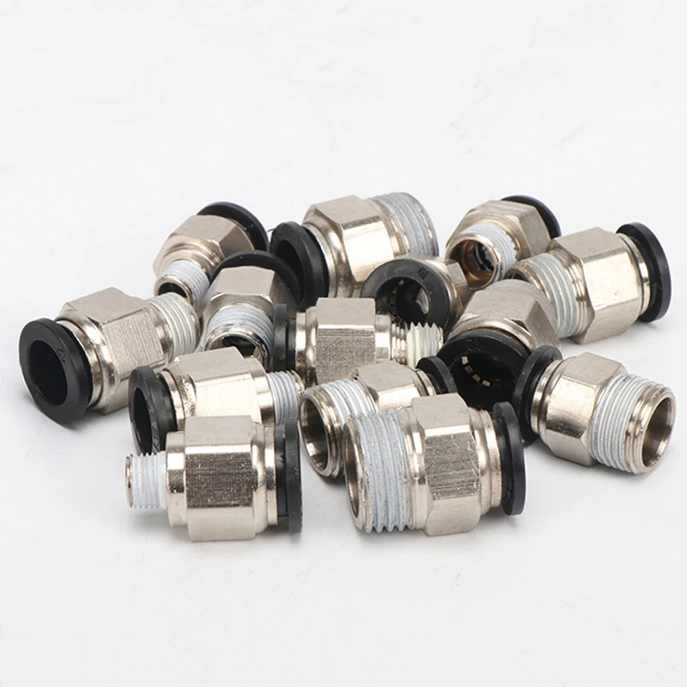 Черный коннектор для воздушных труб 10/12/6 мм шланг 1/4 &quotBSP 1/2 1/8" 3/8 " внешняя