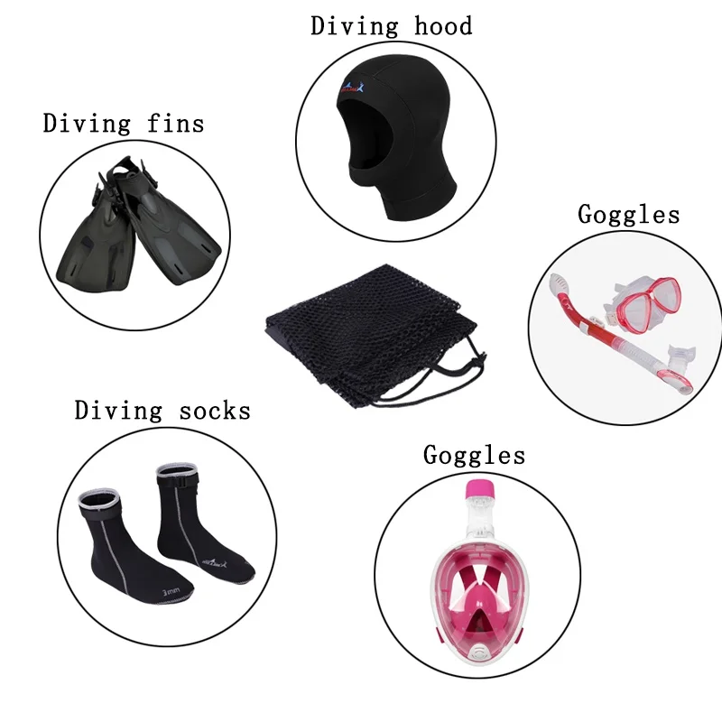 

Swimming Snorkelling Packing Net Bags Pool Swimming Accessories Bags Bags Quick Dry Swim Diving Drawstring Bag for Water Sports