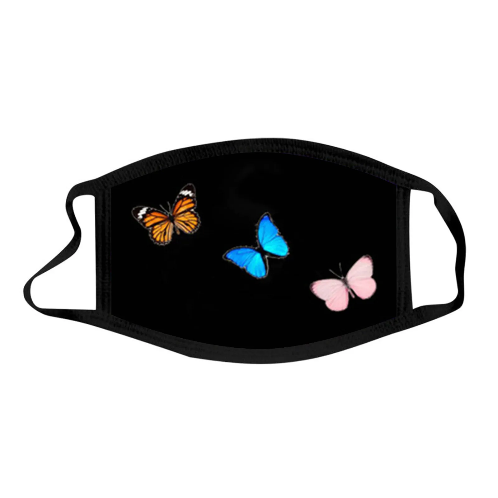 

Adult's Butterfly Prints Mask Protective Face Washable Earloop Masks Mouth Mascarillas Breathing Masque Antiviral Face Mask