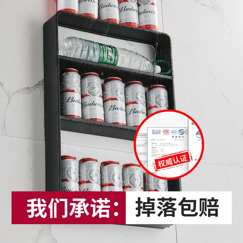 bathroom shelf wall mounted perforated black toilet supplies above storage cabinet storage rack shampoo cosmetic kitchen shelf free global shipping