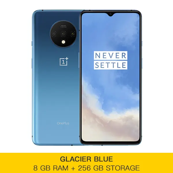 Смартфон Oneplus 7 T 7 T, 8 ГБ ОЗУ, 256 Гб ПЗУ, Snapdragon 855 Plus, Android 10, 6,55 '', 90 Гц, экран, камера 48 МП, четыре ядра - Цвет: 8GB 256GB Blue
