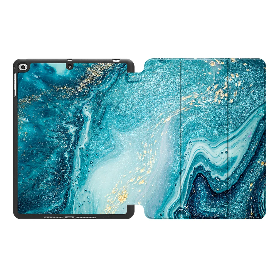 IPBC15 MTT чехол для Apple iPad 9,7 дюймов Мягкий ТПУ+ из искусственной кожи флип смарт-чехол для iPad Air 1 Air 2 9,7 ''мраморная текстура чехол для планшета - Цвет: IPBC15