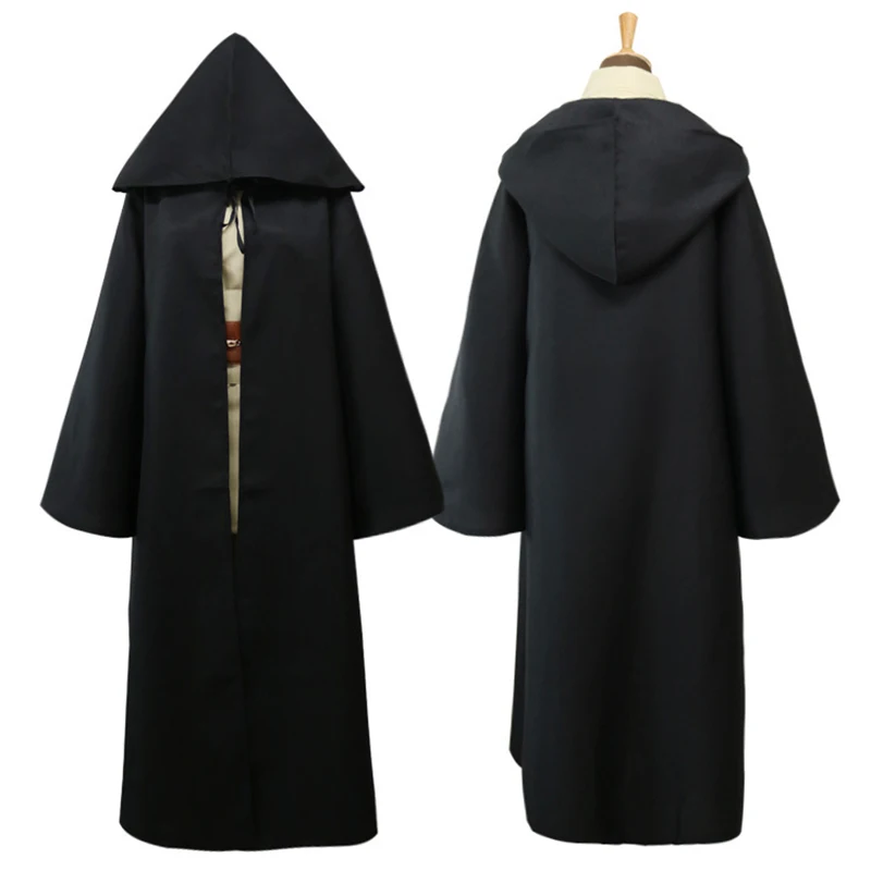 Black Suit Лидер продаж, новинка, Звездные войны, аниме, косплей, костюм для женщин и мужчин, на Хэллоуин, необычный рыцарь-джедай, Анакин, маскировка, Пусть сила будет с вами - Цвет: Black Suit