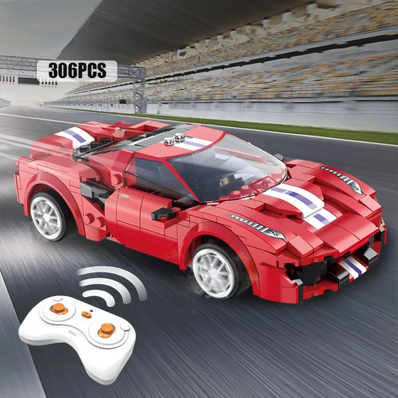 

City Remote Control Racing Car Compatible MOC Building Blocks Technical RC Super Sports Car Bricks Children Boys Gifts Toys