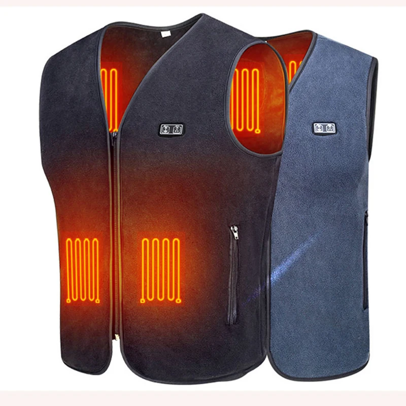 Жилет с подогревом для мужчин и женщин жилет электроподогревом Usb зимняя одежда