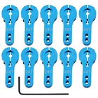 10 шт., сервомотор из сплава, 24 т, 25 т, зубцы для дистанционного управления, радиоуправляемая модель автомобиля, робота, лодки, самолета, рулевой рычаг, CNC Arduino, детали