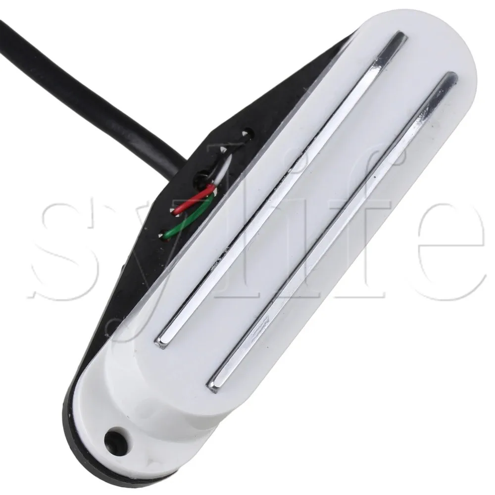 Белый 4 проводом магнитным двойной Железнодорожный пикап хамбакер Электрогитары