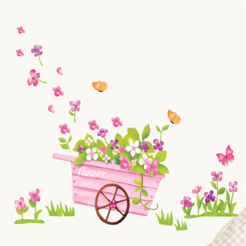 

Creative Wall Stickers Flowers Warm Bedroom Living Room Sofa Wall Decoration Decals for Furniture DIY Vinyl Wallpaper