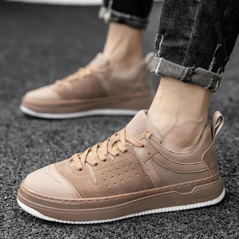 

Fashion Mens Shoes Leather Brand Luxury Sneaker Men Comfortable Autumn Tenis Male Adult Scarpe Casual Da Uomo Lace Up Breathable