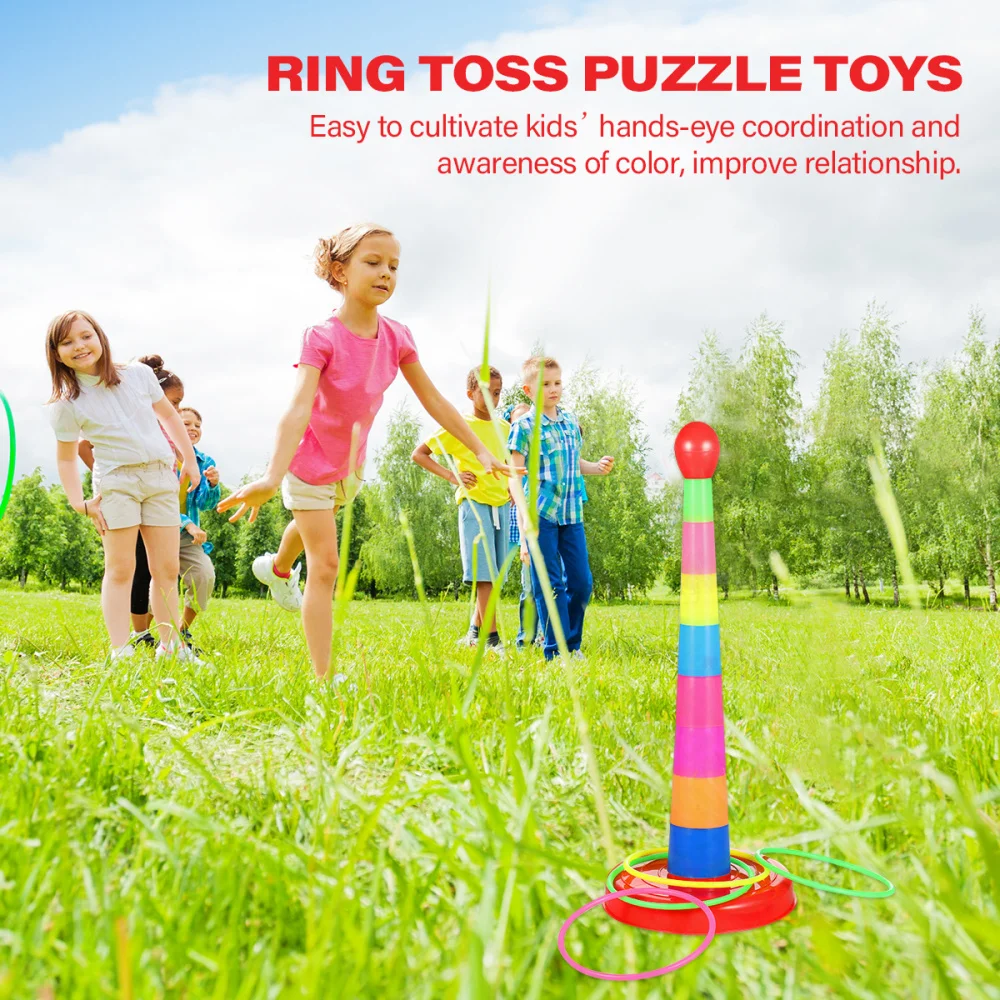 TOYMYTOY развивающая красочная игрушка пазл в виде кольца пластиковая для развития