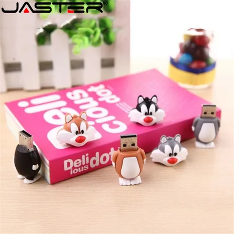 USB флеш-накопитель JASTER Cartoon Pen drive  4 ГБ / 8 ГБ / 16 ГБ / 32 ГБ / 64 ГБ / 128 ГБ