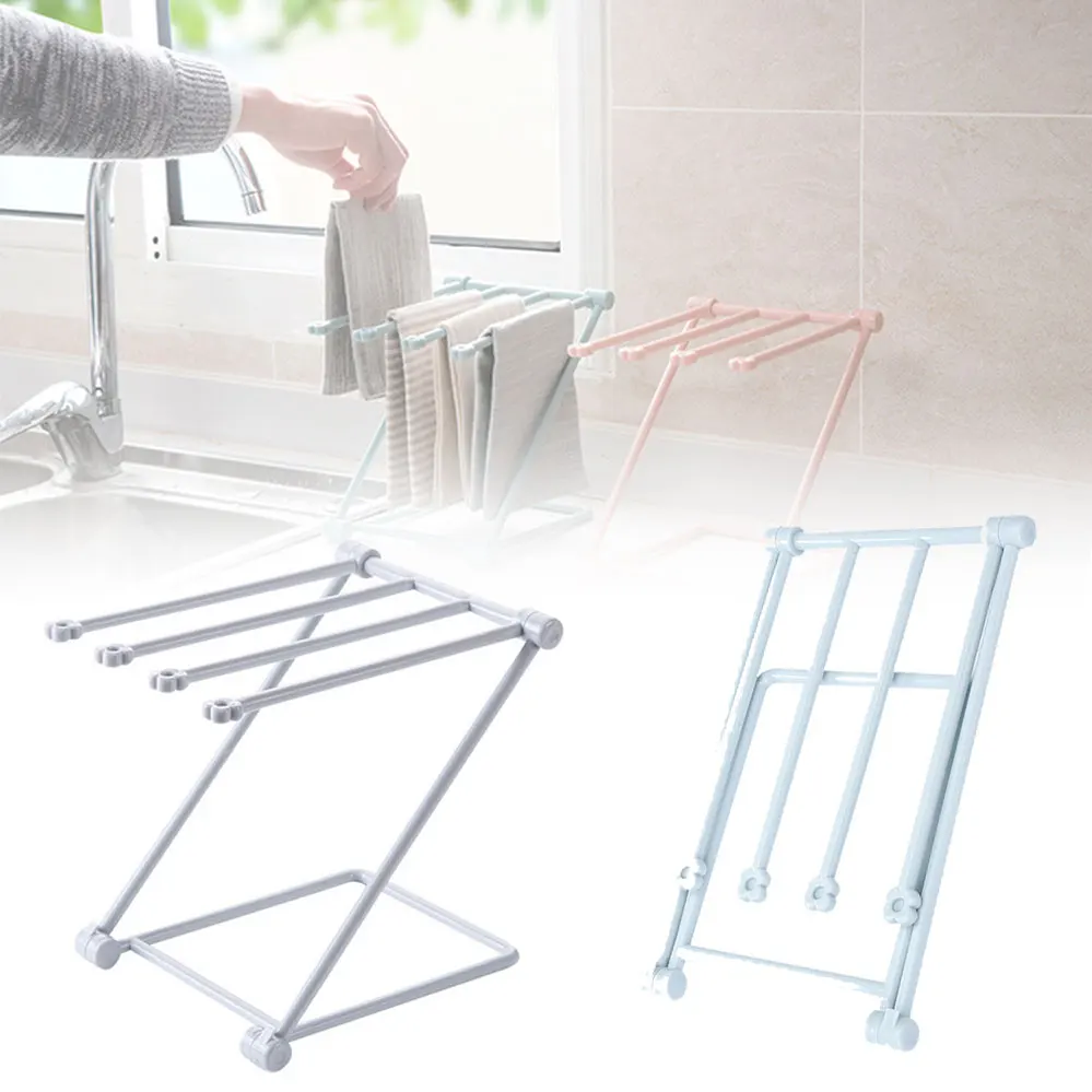 Складной держатель для полотенец складная Вертикальная тканевая вешалка