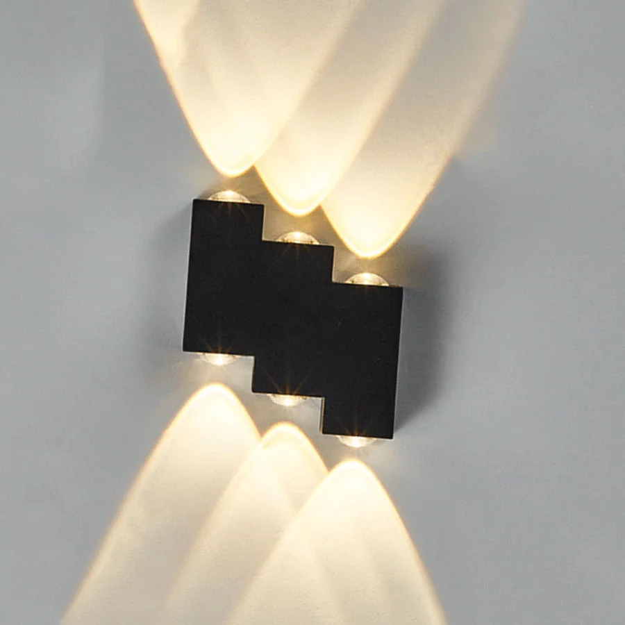 

Outdoor Waterproof LED Wall Light 6W Trapezoid Shape Modern Courtyard Porch Light Garden Corridor Staircase Exterior Wall Lamp