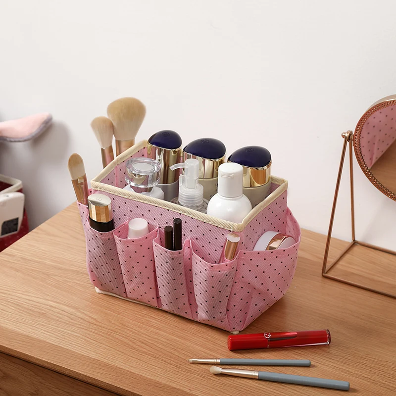 7 карманов Настольный макияж набор кисточек для макияжа ящики хранения