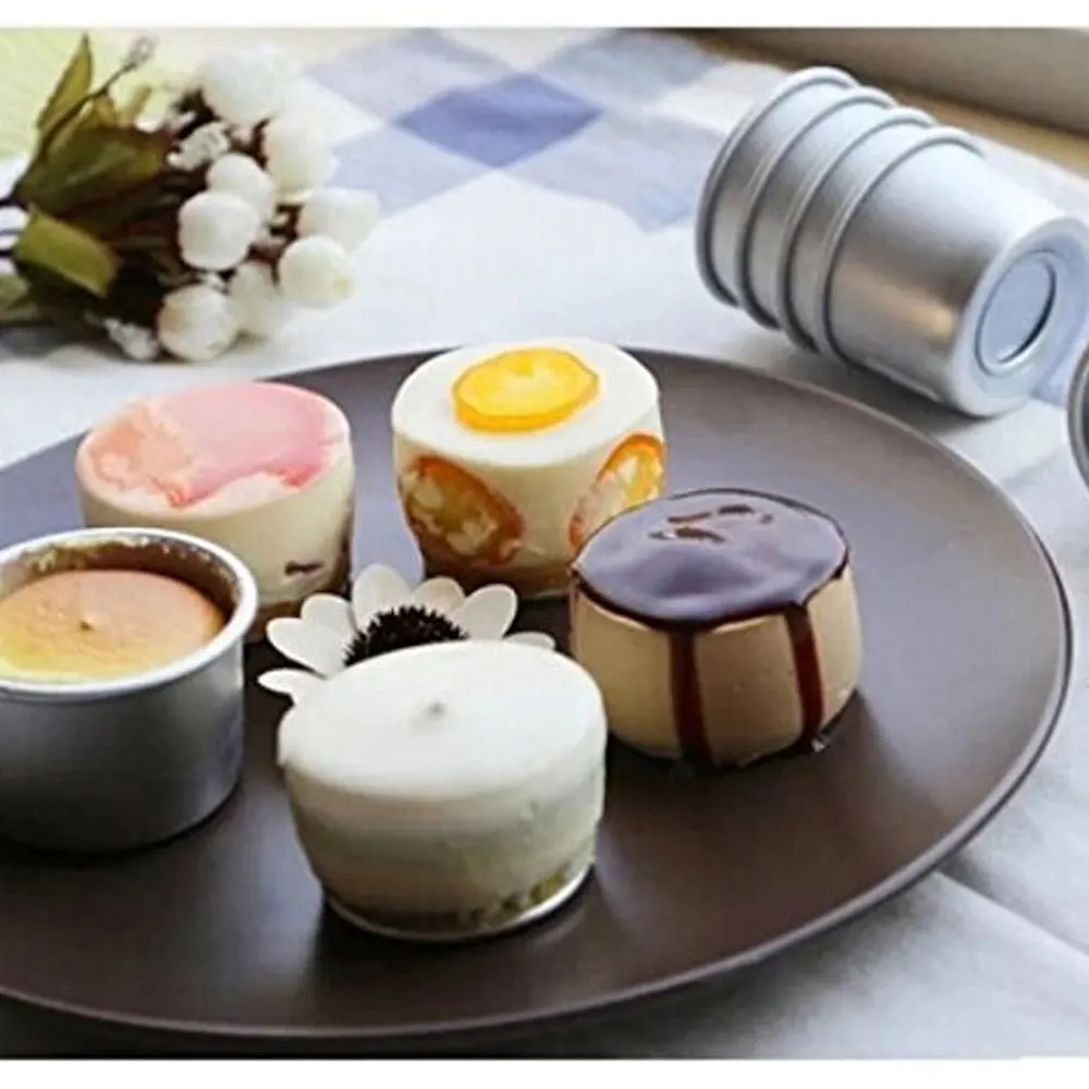 1 шт. индивидуальные формы для пудинга мини алюминиевые чашки антипригарная