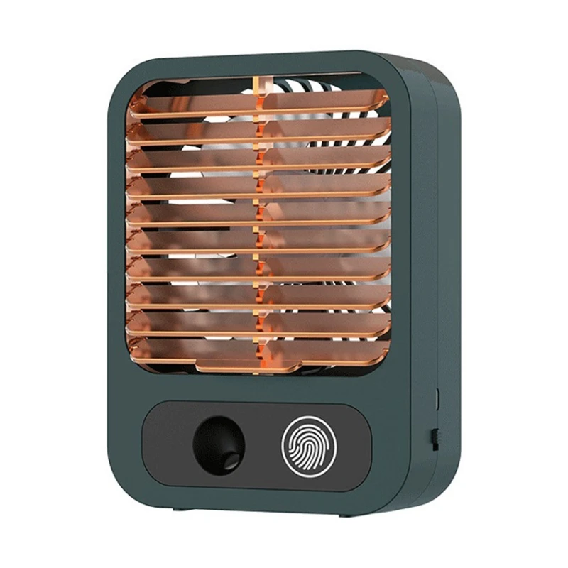 

Portable Mute Desktop USB Air Cooling Fan Air Cooler Fan Nano Spray Humidificatier Cooling Fan Rechargeable L69D