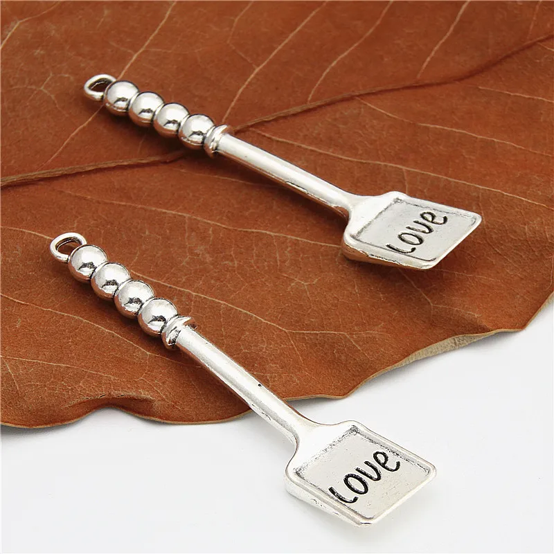 3 шт. серебряные подвески в виде блинчиков 67x15 мм | Украшения и аксессуары