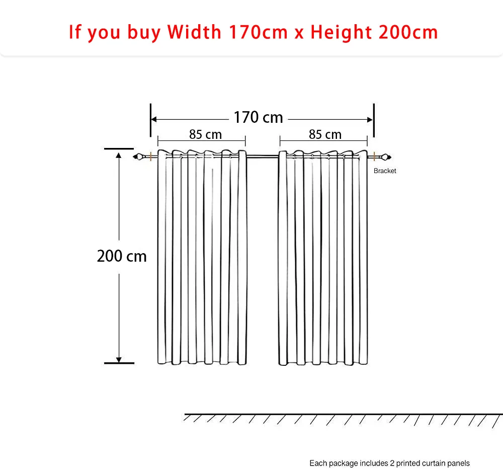 

3D Printing Cute Tiger Rabbit Cat Animal Pattern Bedroom Living Room Curtain Suit Bedroom with Hook Accessories