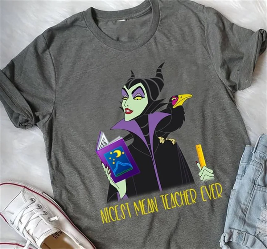 Maleficent хороший Mean Teacher Ever футболка Темный Вереск хлопок дамы S-3Xl новая забавная |