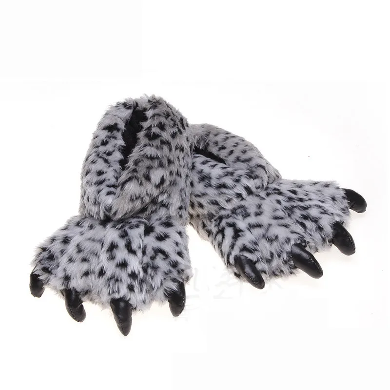 Suihyung/забавные женские тапочки с когтями Зимняя теплая Домашняя обувь из хлопка