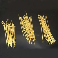 50pcs 30mm35mm40mm stainless steel gold flat head pins for jewelry making hypoallergenic nickel free 22 gauge
