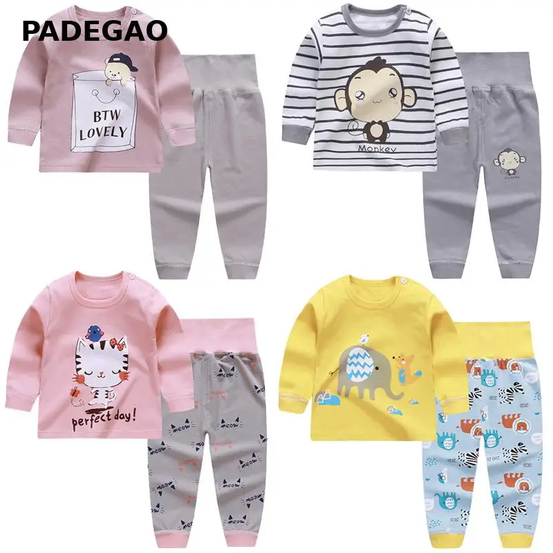 2020 детский Модный комплект кальсонов Повседневная теплая одежда для сна