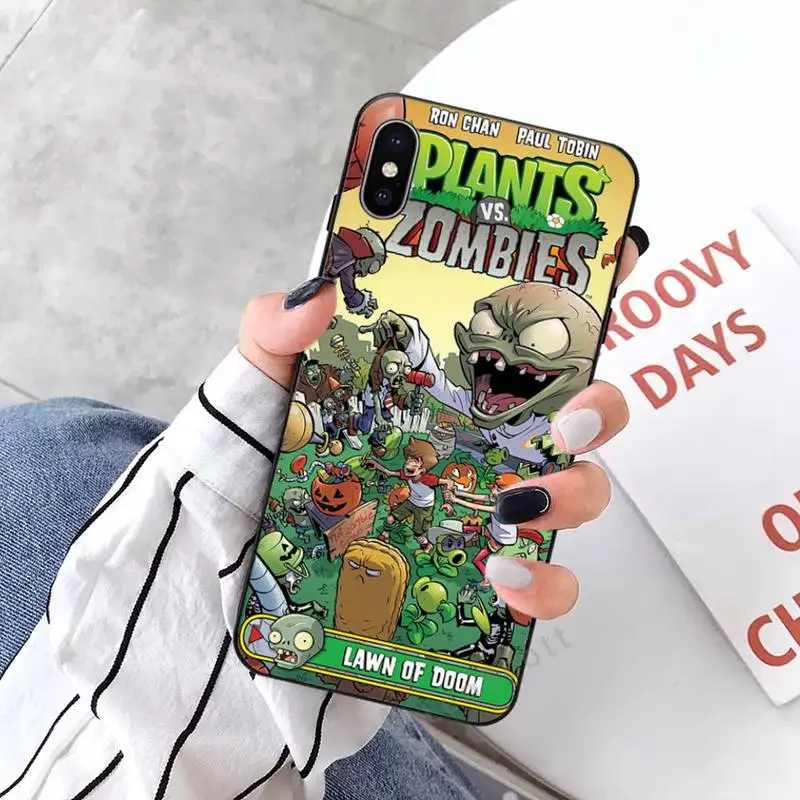 

Plant Zombie Game PVZ Phone Case for iPhone 11 12 mini pro XS MAX 8 7 6 6S Plus X 5S SE 2020 XR