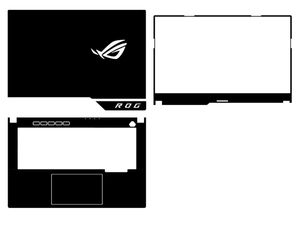 

3PCS Skin Sticker Cover For ASUS ROG G513 G513QM G513QY G513QE GL504 GL504G G550 G550J R556 K555 A555 F555 X555 V555 K556 R557