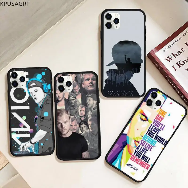 KPWSAGRT Avicii DJ Bling милый чехол для телефона резиновый iPhone 11 pro XS MAX 8 7 6 6S Plus X 5S SE 2020 XR