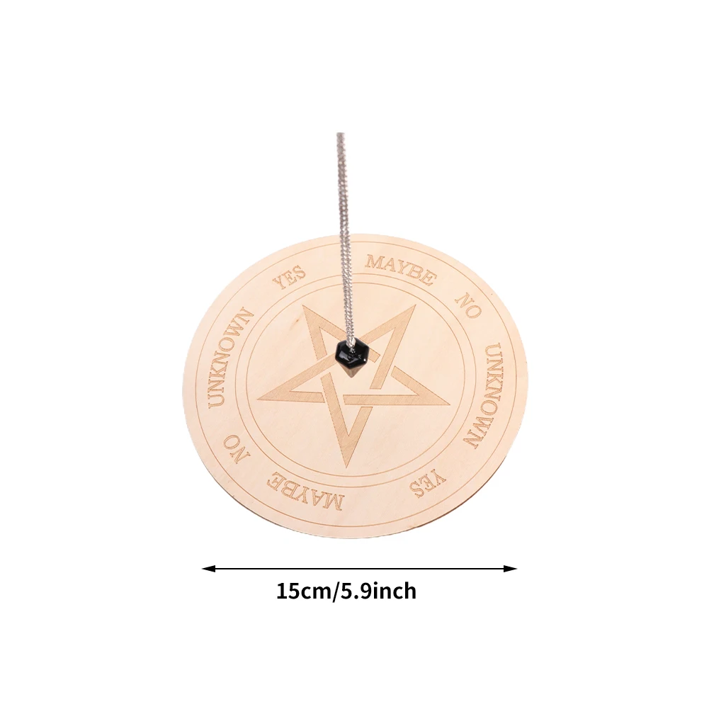 Маятниковая доска Wiccan с изображением гадания звезды солнца хрустальным