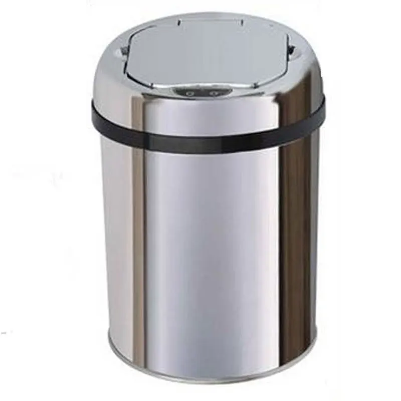 3 Liter Sensor Edelstahl Mülleimer Automatische Müll Mülleimer Smart Abfall Bin Asche-bin Runde Form Für Hause büro