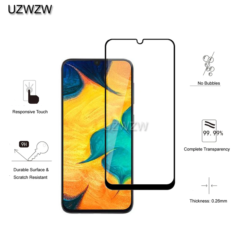 2 шт закаленное стекло для samsung Galaxy A30 A30s полное покрытие 0,26 мм защитное закаленное стекло для экрана для samsung Galaxy A30 стекло