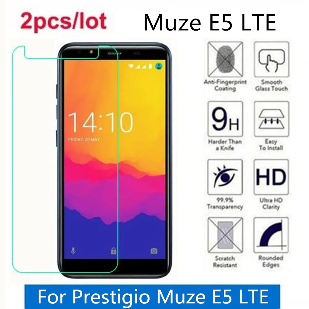 Закаленное стекло для Prestigio Muze E5 LTE 2.5D Премиум Защитная пленка экрана защитная