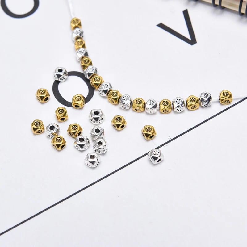 50 шт./лот маленькие бусины-разделители 3 5 мм металлические подвески для браслетов