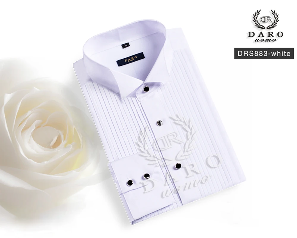 DARO shirt  white tuxedo shirt party wedding shirt 2020 new fitting shirt 883