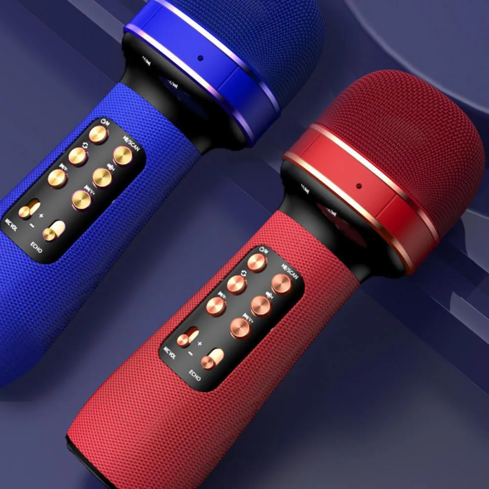 

Bluetooth ручной микрофон беспроводной караоке аудио динамик конденсаторное искусственное пение для iOS Android Smart TV для звонков/прямых трансляций