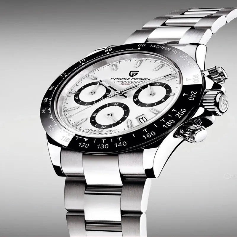 

PAGANI DESIGN 2021 New Men's Watches Quartz Business Watch Mens Watches Top Brand Luxury Watch Men Chronograph VK63 Reloj Hombre