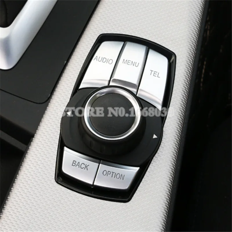 Внутренняя консоль iDrive мультимедийная кнопка отделка крышки 5 шт. для BMW 1 2 серии