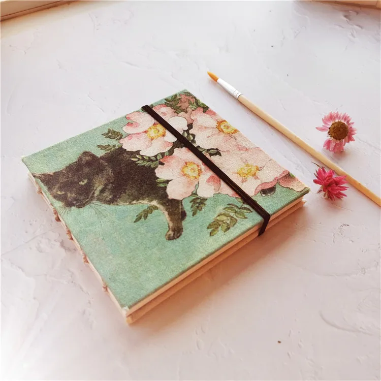 Серия кошек ручной работы Canson 300 г Акварельная бумага Рисование sketchbook 13x13 см aquarelle художественные принадлежности водная цветная книга руководство