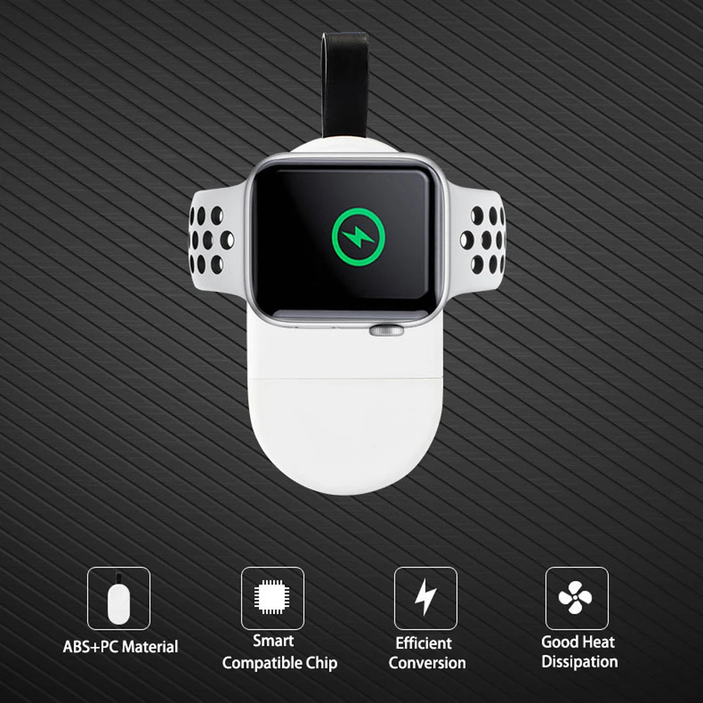 Портативное беспроводное зарядное устройство док станция USB для Apple Watch