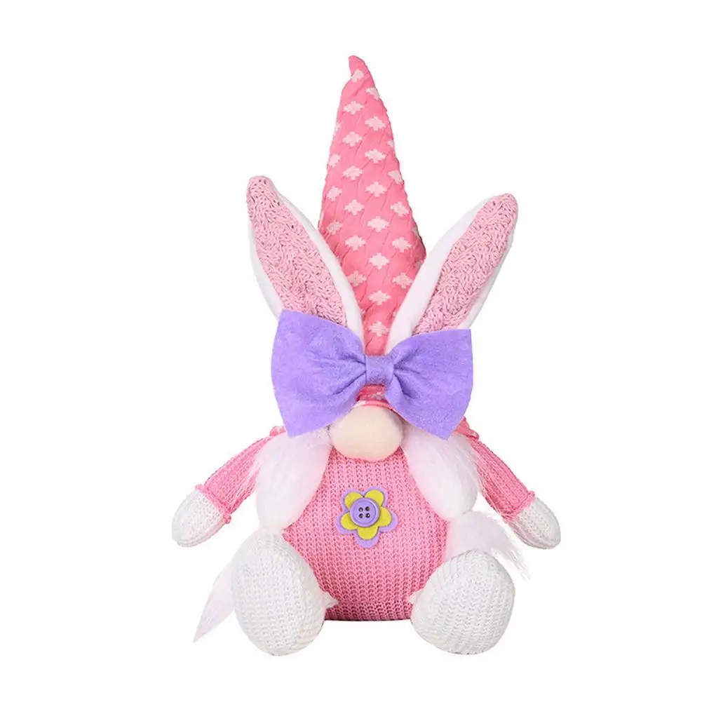 

Easter Bunny Gnome Decor Durable Spring Bunny Gnome Plush Faceless Doll Decorations Dwarf Household Ornaments Gifts For Kids
