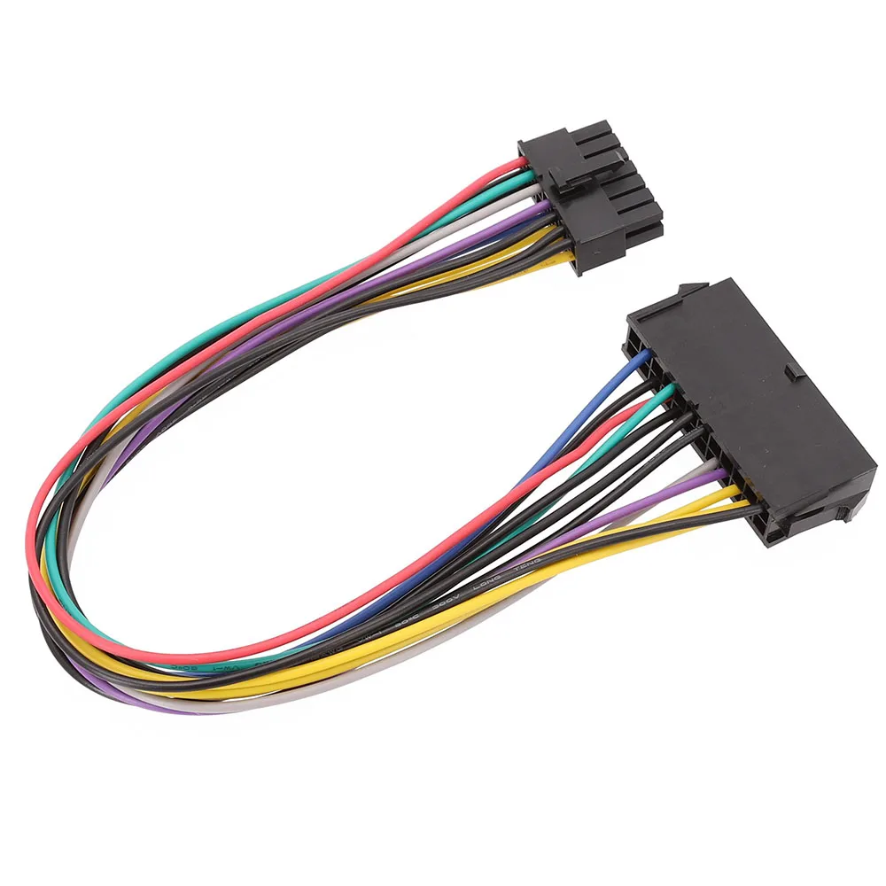 Высококачественный ATX 24 контакта до 14 контактов кабель питания 24p 14p 18AWG провод для